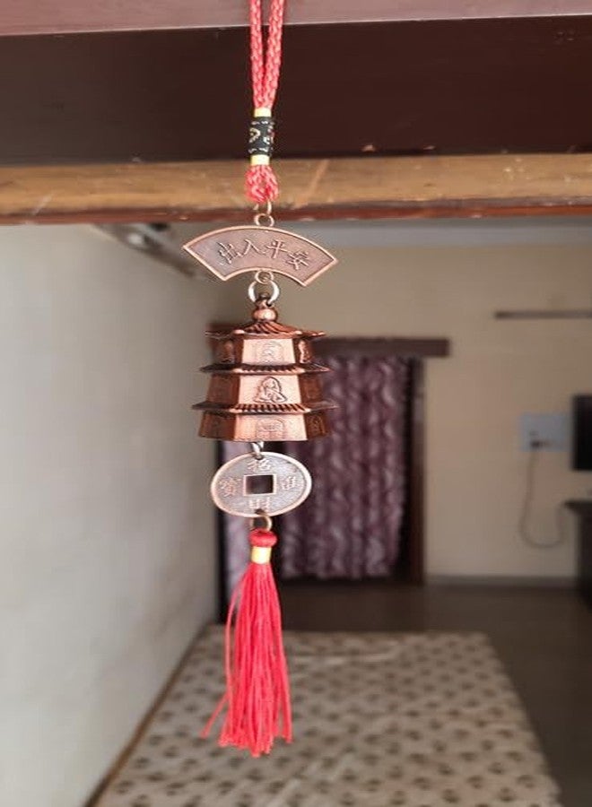 RCW Wall Hanging Showpiece Evil Eye for Home Decoration Tower Bell Evil Eye for Good Luck Ornament Amulet for Car, Home and Office for Protection and Blessing - Image 4